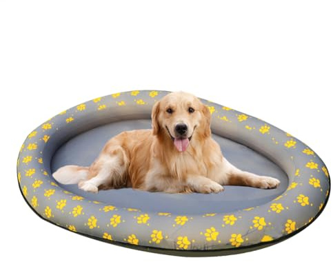 Generisch Aufblasbar Schlauchboot Hunde Boot Aufblasbares Hundefloß Haustier Floating Bett Haustier Luftmatratze Schwimmbad Beach Spielzeug 140 X 96 cm