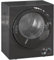 HOMCOM Sèche-linge à évacuation portable, sèche-linge électrique 850 W, 4 Kg, 4 modes de séchage, 2 niveaux de chauffage, cuve en acier inoxydable, installation murale, pour appartement dortoir, noir