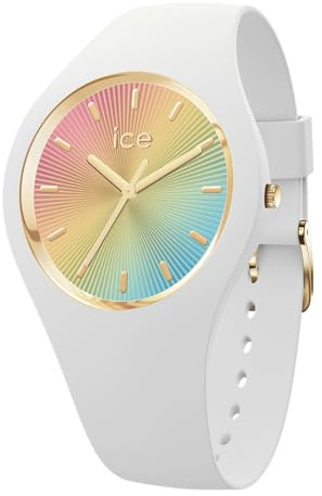 ICE-WATCH - ICE Champagne White Rainbow - Women's Watch with Silicon Strap - 025350 (Medium)