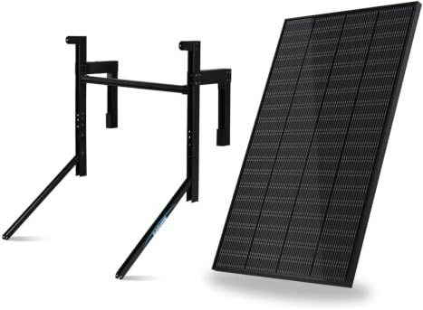 SUNSHARE RAY 200W Full Black Solarmodul inkl. Beton-Balkon-Halterung – TopCon N-Typ – 25% Wirkungsgrad – Plug & Play – Für Balkonkraftwerk