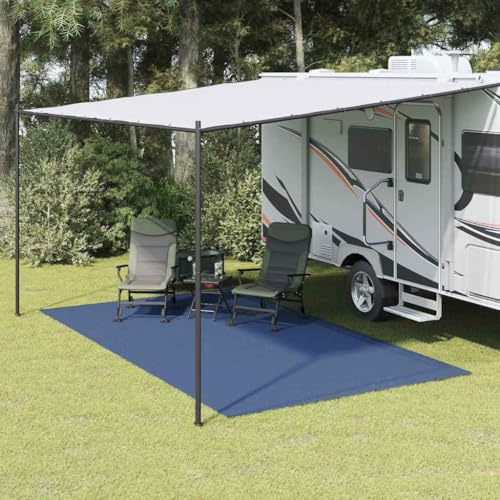 Zeltteppich Blau 300 x 200 cm, Polyester Outdoor Camping Teppich UV-beständig, Leichtgewicht für Zeltzubehör