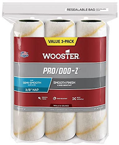 Wooster Brush 3/8-Inch Nap, 9-Inch RR723-9 Pro/DOO-Z Roller Cover 3/8 Nickerchen, 22,9 cm (9 Zoll)