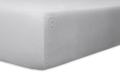 Spannbetttuch Easy Stretch 90- 100 x 190- 220, Kneerfarben:09 platin