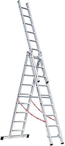 Euroline Alu-Mehrzweckleiter 3-teilig, 3074109