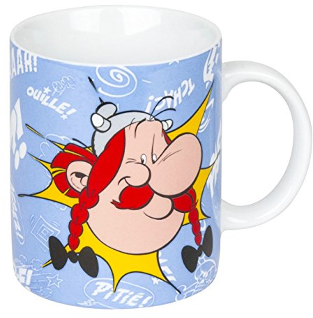 Könitz Kaffeebecher Obelix Asterix-Tchoc im Geschenkkarton Becher, Porzellan, Mehrfarbig, 1 Stück (1er Pack)