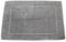 Lanudo Luxus Badematte Pure Line Bordüre 100% Frottier Baumwolle 60 x 90 cm, Farbe Silber