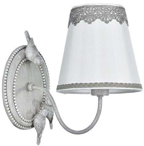 Casa Padrino Jugendstil Wandleuchte/Wandlampe Antik Grau 16 x 28 x H. 26 cm - Barock & Jugendstil Möbel