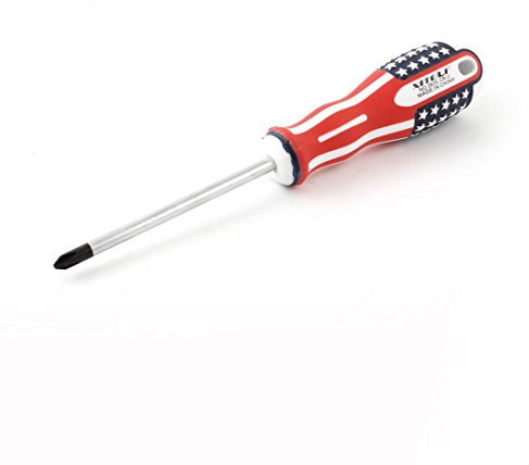 Aexit USA Flag Print Grip Destornillador Phillips de punta de 6 mm de 100 mm de vástago largo (9c8cd34492ee0dc5609d69f7474b2796)