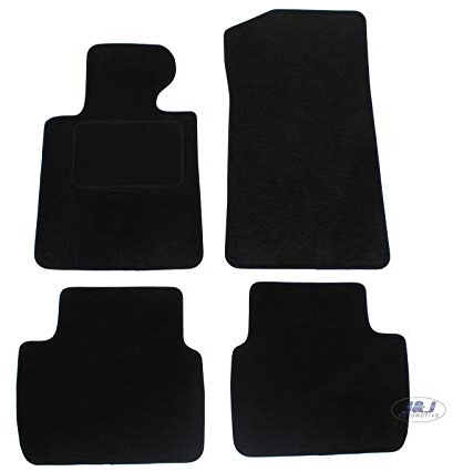 J&J AUTOMOTIVE | Velours Fußmatten Autotepiche Passend Für 3 Series E46 1998-2005, Genaue Passform, rutschfeste Untregrund, Verstärkt Im Pedalbereich