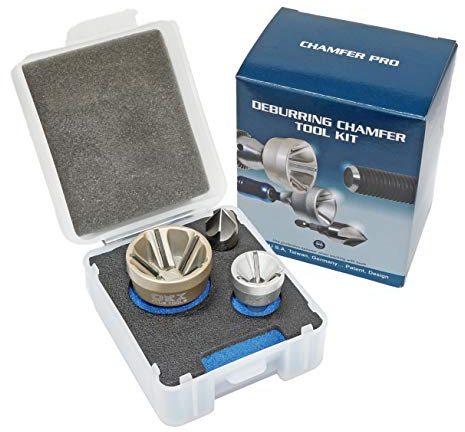 ORXPLUS TOOLS 3PC External & Internal Deburring Chamfer Tool Kit | 3 Piece Set Safely Cleans Inner & Outer Burrs on Stainless Steel, Bolts & Pipes. Fits 1/8-1-3/8 Workpieces