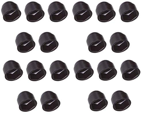 20x SCHUTZKAPPEN M5 BIS M30 SCHWARZ HUTMUTTERN SECHSKANTSCHRAUBEN ABDECKKAPPEN FÜR SCHRAUBE KAPPE AUTO MÖBEL ABDECK MUTTERN (M5 / Hex 8mm)