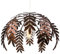 Traditional Fern Leaf Designed Easy Fit Ceiling Pendant Light Shade in Stylish Bronze Finish | 28cm Diameter | 60w Maximum by Happy Homewares