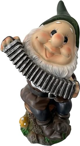 Decor Space Blanche-Neige et les sept nains en polyrésine de jardin nanetti pour parterre de fleurs h 44 cm (mammolo)