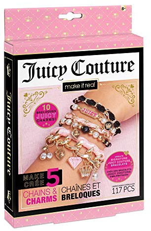 Make It Real – Juicy Couture Miniketten und Anhänger – Armband-Bastelset – Geschenke für Mädchen