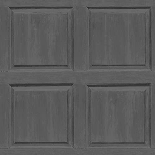 Arthouse Papier peint gris anthracite délavé - Effet imitation lambris - Effet grain de bois visible - Facile à installer - À coller sur le mur ou la pièce entière - Très tendance - 909600