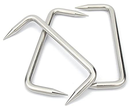 304 stainless steel grass nail, squid, nail, U-riding nails, architectural long iron nails, Ma Wang nail-M5 * 100 * 28 * 5
