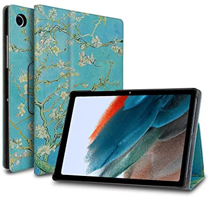 Fansong Case for Samsung Galaxy Tab A8 10.5 inch 2022, Tablet cover for SM-X200/X205/X207 Magnetic Closure PU Leather Smart Cover Flip Stand for Samsung Tablets Galaxy Tab A8 10.5 inch(Flower)