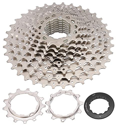 TeamSky 10-Fach Kassette,Gänge 11-36T Kassette,Kompatibel mit Sram 10-Fach Antrieb (außer Sram XD), 10-Fach Kassette mit 11-13-15-17-19-21-24-28-32-36 Zähnen