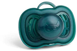 Herobility Pacifiers for 6 – 12 Month Baby Dark Green | BPA Free, Thin & Soft Silicone Material, Large Air Vents | Easy to Clean & Hygienic