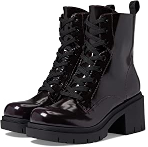 GUESS Women's Juel Ankle Boot, Red/Black 610, 39.5 EU