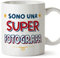 Mugffins Tazza in ceramica per FOTOGRAFA donna 11 oz / 350 ml - In italiano - Sono Super - Idea regalo per compleanno, anniversario, natale, laurea