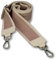 BRISE Taschengurt für Damen & Herren, 5cm Breiter Schultergurt, Verstellbarer 80-130 cm Taschenriemen aus Polyesterstoff und Leder, Stylischer Riemen mit 360 Drehbarer Kopf (Antic - Beige)
