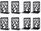 Gucass 4 Parr Buchstützen, Metall Bücherhalter für Regal Bookends, Buchstopper für Kinder Ordnerhalter DVD Unsichtbares Bücherregal, Book Holder Buchbeschwerer für Schule Zuhause Büro, Schwarz(A-Stil)