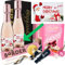 Christmas Gifts for Women, Pink Mini Prosecco Rose Wine Gift Set, Unique Xmas Presents for Her - Mum, Sister, Female Best Friend