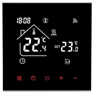 Termostato intelligente per riscaldamento a pavimento, WiFi, per caldaie ad acqua, riscaldamento a pavimento, compatibile con Google Home, Alexa (Wifi-16A riscaldamento a pavimento)