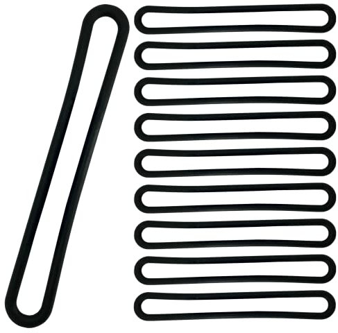 10x Spanngummi 200mm 250mm 400mm mit und ohne Haken Spannring Stroppe Planenspanner PKW Anhänger Plane (400mm)