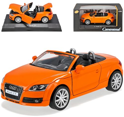 Cararama A*u*d*i TT 8J Cabrio Orange 2. Generation 2006-2014 1/24 Modell Auto