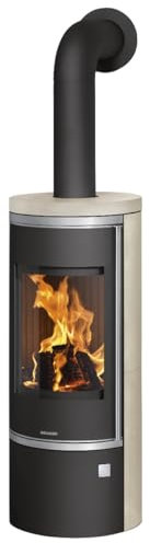 Oranier | Kaminofen | Corso 2.0 | 7 kW | Stahl Schwarz, Kalkstein