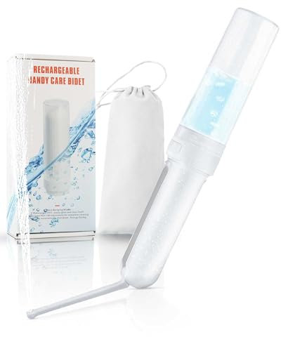 Artist Unknown Portable Bidet for Travel, USB Rechargeable Handheld Bidet with 3 Adjustable Cleaning Modes, High-Pressure Water Spray for Personal Hygiene, Postpartum CarePerineal