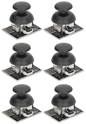 6 Sätze X-Y-Achsen-Joystick-Sensor-Gamecontroller-Ersatzkit-Modul Ky-023 Kompatibel mit Ps2-Switch