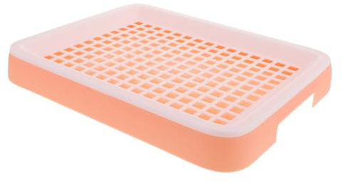 TOBBOMEY Boîte Toilettes pour Hamsters bac litiere bac à litière Pipi pellets Rat Animal de Compagnie Chiot Toilettes en Plastique pour Animaux de Compagnie Pot d'entraînement Lapin PP Rose