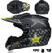 Casco Moto Per Ragazzi Casco Motocross Bambini Caschi Cross Per Adulti Uomo Casco Moto ATV Casco Integrale Enduro MTB Certificato DOT/ECE Con Occhiali Maschera Guanti Casco Da Discesa,Black/A-XL
