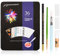 SEAYACK Ensemble de peinture aquarelle de 36 couleurs avec pinceau à eau et livre de coloriage pour artiste, débutant, étudiant, adulte, maison, voyage, dessin
