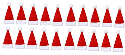 PEPLAYTAL 48stücke Mini Weihnachtsmützen Für Flaschen Und Besteck Weihnachtsdeko Für Tisch Und Dinner Leicht Und Platzsparend Farbenfrohe Xmas-haube Zur Festtagsgestaltung
