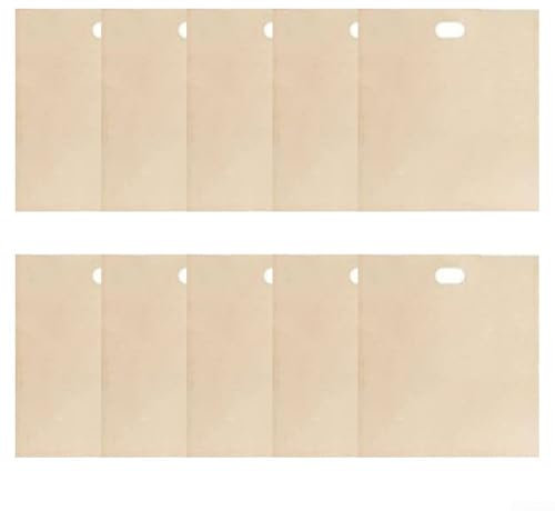 Sacs à grille-pain réutilisables et antiadhésifs, sacs à sandwich, sacs à toastie résistants à la chaleur, pour pizza, pain, collation pour four à micro-ondes (20 x 22 cm)