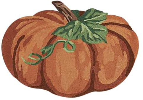 Puthernm 1 PCS Thanksgiving Pumpkin Rug Cute Fall Doormats for Indoor Outdoor Entrance Home