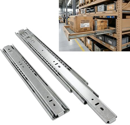 StrutExperts Heavy Duty Drawer Runners 120KG | 28inch (700mm) Full Extension Ball Bearing Drawer Slides | Side Mount Steel Rails for Workshop, Van & Cabinet Storage (Pair)