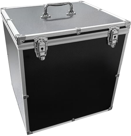 ECI Koffer (LBH) 35x31x37cm Schwarz Leer DIN A4 Ordner Dokumentenkoffer Aktenkoffer