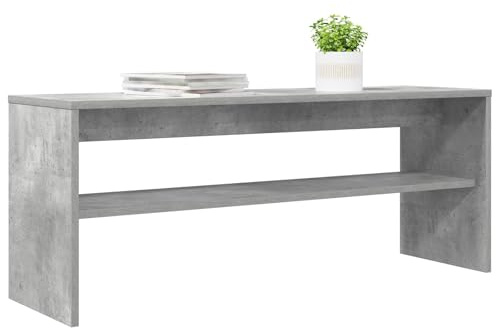 vidaXL TV-Schränk 100 x 30 x 40 cm Beton Grau Holzwerkstoff