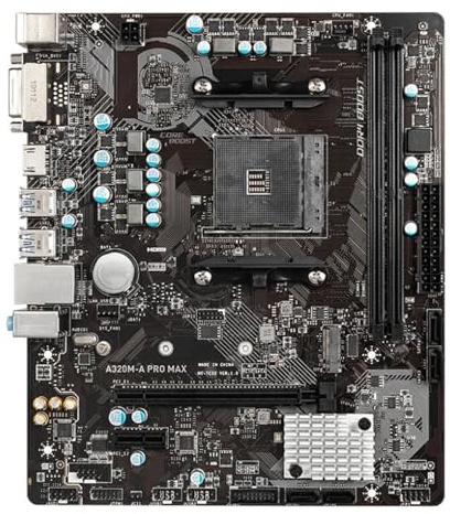 Placa Madre Fit For MSI A320M-A Pro MAX Socket AM4 con Core Boost, DDR4 admite Memoria, hasta 3200 (OC) MHz