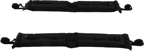 Tbest Support de Galerie de Toit Souple Universel pour Voiture, Robuste, capacité de Charge de 60 Kg, pour Kayak, Planche de Surf, Paddle, canoë, SUV, Berlines, 2 Portes, 4 Voitures,