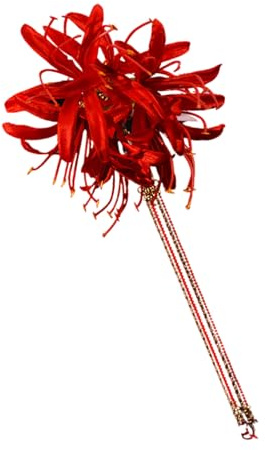 Antike Seidenblumen Haarnadel mit langen Quasten für Brautparty, chinesische Hochzeit, Haardekoration, Styling Accessoire, antikes Han chinesisches Haar Accessoire