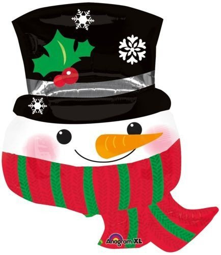 amsacan Super Shape Ballon Schneemann mit Schal