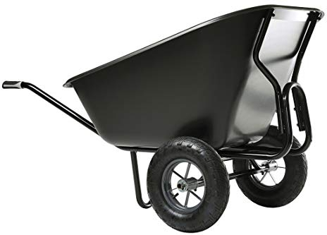 Brouette HAEMMERLIN EXPERT TWIN EXCELLIUM 300L Polypro Roues Gonflées Noire - 306060001
