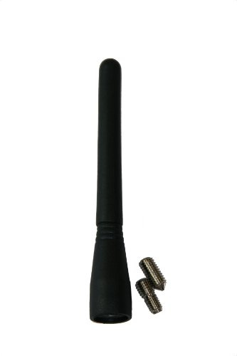 IWH - Antennenstab für 16V Antenne | Stabantenne für 16V Autoantenne | Autoantenne zum Schrauben inklusive Adapter für M5 und M6 Gewinde | Inhalt: 1x Auto Antenne, 1x Adapter | Länge: 10cm