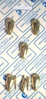 GANCI PER QUADRI A GOCCIA Pz.5 NERO LUCIDO